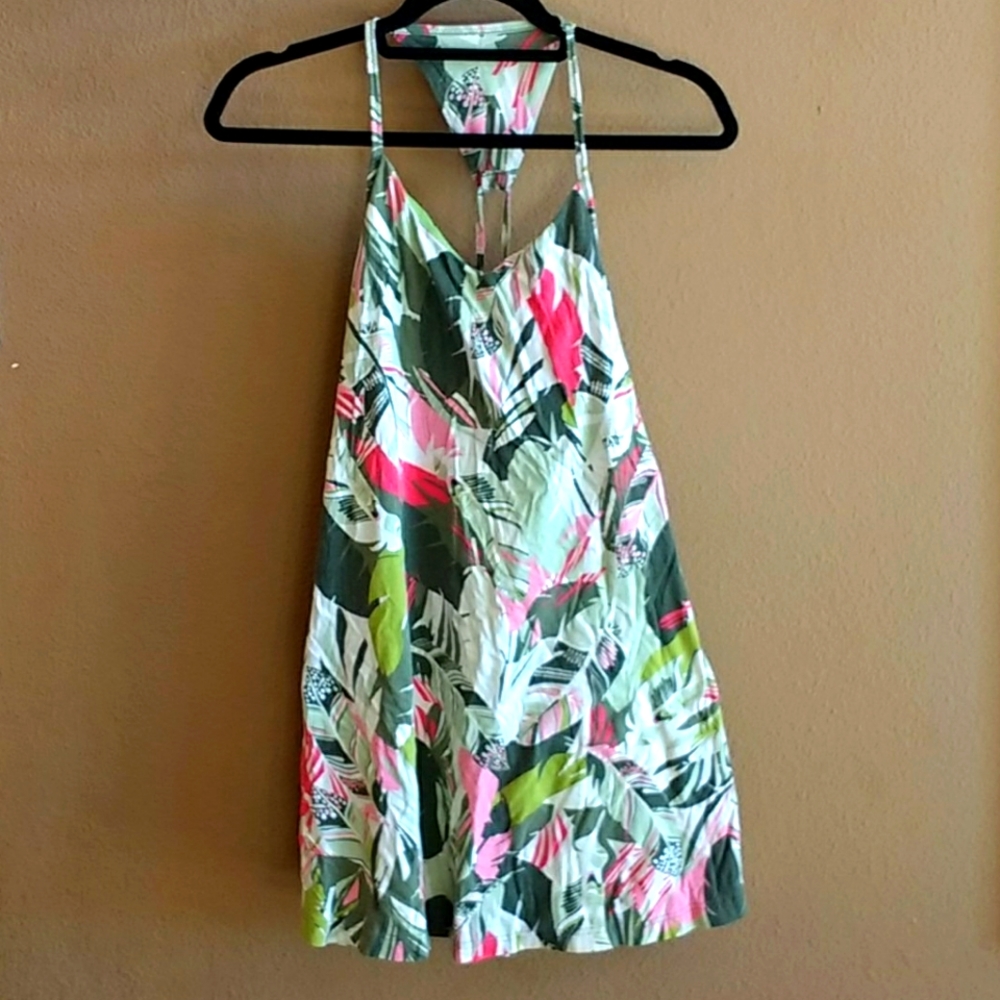 Patagonia Dress Medium green & pink floral